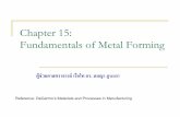 Chapter 15: Fundamentals of Metal Formingeng.sut.ac.th/me/box/1_54/435300/MetalForming.pdf · Chapter 15: Fundamentals of Metal Forming Reference: DeGarmo’s Materials and Processes