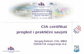 CIA certifikat HIIR · CIA 2: Praksa interne revizije Trajanje: 2 sata ... • Rok se prijavljuje putem IIA-ovog partnera Pearson VUE ( odabirom