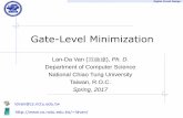 Gate-Level Minimization - Welcome to VLSI …viplab.cs.nctu.edu.tw/course/DCD2017_Spring/DCD_Lecture...Gate-level minimization refers to the design task of finding an optimal gate-level