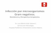 Infección por microorganismos Gram negativos. - sld.cu · Resistencia bacteriana UTIP 2004-05 ... Ceftriaxone 34.3 44.89 63.24 ... CUBA 2008. PANRESITENCIA.-Múltiples reportes de