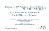 47 NDIA Fuze Conference April 2003, New OrleansThales Missile Electronics Ltd Fuzing for UK Precision Guided Bomb UK PGB – ASR 1248 47th NDIA Fuze Conference April 2003, New Orleans