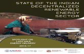 STATE OF THE INDIAN DECENTRALIZED RENEWABLE ENERGY SECTORthecleannetwork.org/downloads/115-State-of-the-Sector-Report.pdf · STATE OF THE INDIAN DECENTRALIZED RENEWABLE ENERGY SECTOR