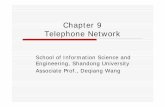 Chapter 9 Telephone Network - course.sdu.edu.cn€¦ · Subscriber loop system ... MDF: 主配线架 MF：主 ... ¾A tandem exchange (汇接交换机) is employed. ¾All other exchanges