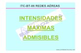 ITC-BT-06 REDES AÉREAS - Portal Electrozona · itc-bt-06 redes aÉreas  redes aÉreas para distribuciÓn en baja tensiÓn intensidades mÁximas admisibles por los conductores