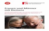 Frauen und Männer mit Demenz - Alpen-Adria-Universität ... · Frauen und Männer mit Demenz Handlungsempfehlungen zur person-zentrierten und gendersensiblen Kommunikation für Menschen
