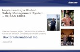 Implementing a Global Safety Management System – OHSAS …assevirtualclassroom.org/.../2013/...OHSAS_Z10_presentation_2013.pdf · Implementing a Global Safety Management System