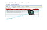 产品型号 - CarTool.co.uk · Launch X431 software update instruction 1. Download software 1) Log in  2) Click “Log in” at the upper right corner, input Login name and