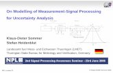 On Modelling of Measurement-Signal Processing for ...resource.npl.co.uk/docs/science_technology/scientific_computing/... · On Modelling of Measurement-Signal Processing for Uncertainty