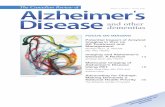 The Canadian Review of - STA HealthCare … Canadian Review of Alzheimer’s Disease and Other Dementias † 5 pathway: APP cleaved by α-secretase into fragments that do not contain