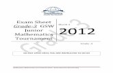grade 3 questions - Georgia Southwestern State University · Grade3 GSW Junior ... how many will each boy get? ... inches more than last year. ...