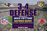 3-4 DEFENSE - SECOND EFFORT（セカンドエフォー … ·  · 2017-09-143-4 defense presented by mike pettine baltimore ravens outside linebackers coach frank glazier clinic