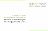 14. Dezember 2017, Dresden 96. JUG Saxony Veranstaltung ... · AngularJS ($http Service) ... Frank Schwarz (buschmais): Mobile Anwendungen mit Angular und Ionic 19 . Reactive Extensions