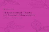 11 Essential Traits of Great Managers - G2 Crowd · Finding, keeping and developing great people isn’t easy but finding, keeping and developing great managers is even harder It’s