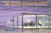 Product Sampler: Modular Cleanrooms · not just a clean work environment, but a total production solution: ... showcase room that’s also durable and easy to clean. Internal-Mount
