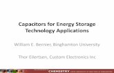 Capacitors for Energy Storage Technology … for Energy Storage Technology Applications ... • Shorter lifespan resulting in high ... • Most advantageous sectors are engine and