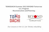TOMODACHI Summer 2012 BEYOND Tomorrow U.S. …beyond-tomorrow.org/pdf/Microsoft PowerPoint - BT Slides closing... · August 19 - 20 - Session with Arlington Fire Department - Courtesy