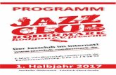 Programm 1-2017 großes Format - Jazzclub Rödermark · mit den inspirierten Solos des Saxo- ... im Piano Spiel, Gesang und in der Unterhaltung, ... shining among the stars of the