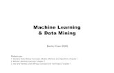 Machine Learning & Data Mining - 國立臺灣師範大學Machine Learning & Data Mining ... Models, Methods and Algorithms, Chapter 1 2. Mitchell, Machine Learning, ... Jiawei Han