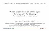 Vision Experiment on White Light Chromaticity for …cltc.ucdavis.edu/sites/default/files/files/publication/2-yoshi...CIE/USA-CNC/CIE 2013 2 Traditional White Light Chromaticities