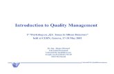 Introduction to Quality Management - CERN · Lehrstuhl für Qualitätswesen Introduction to Quality Management 1st Workshop on „QA Issues in Silicon Detectors" held at CERN, Geneva,