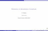 Modulation et d emodulation d’amplitude. - Philippe Ribièreribiere.regit.org/modulation.pdf · La modulation est la mise en forme d’un signal electrique contenant une information