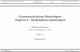 communuications Numériques Chapitre 2 Modulationsefreidoc.fr/L3/Communications numeriques/Cours/20XX-XX.cours... · La modulation combinée phase/amplitude permet de moduler conjointementdeux