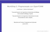 WorkShop 2: Preprocesado con OpenFOAMblogs.ujaen.es/prmedina/wp-content/uploads/2014/04/workshop2.pdf · estos nombres serán los mismos que se usarán en OpenFOAM para poner las