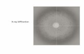 X ray Diffraction - UAB X‐ray diffraction experiment may ... Take a single image, index and use a prediction/strategy program to determine: ... The crystal structure ...