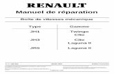 © RENAULT 2001 II JR5 Laguna II 77 11 299 960 "Les Méthodes de Réparation prescrites par le constructeur, dans ce présent document, sont établies en fonction des ...