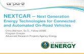 NEXTCAR – Next Generation Energy Technologies for ... · NEXTCAR – Next Generation Energy Technologies for Connected ... powertrain control will have ... NEXT-Generation Energy