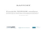 RAPPORT - SINTEF - Forskning, teknologi og innovasjon · 11.5.10 Begrunnelse for prioritering: I-005 som omhandler «system control diagram ... NORSOK-standarder utvikles av den norske