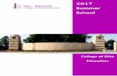 Summer College of Elite Education School - City University … 2017.pdf ·  · 2017-01-05College of Elite Education 4-week Training Camp ... Understand the design principle of microwave