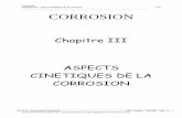 ASPECTS CINETIQUES DE LA CORROSION - wISITV - home-+Corrosion+-+Chap+III.pdf · Corrosion Chapitre III : Aspects cinétiques de la corrosion 1/28 _____ CORROSION