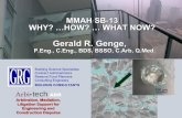 Gerald R. Genge, - Home - Ontario Building Officials … Genge...stresses: e.g. from wind load, and hard body impact all contribute to possible glass suddenly shattering. Building