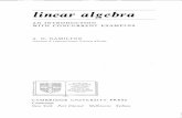 linear algebra - គណិតវិទ្យាចែករំលែក ...€¦ ·  · 2012-08-06linear algebra AN INTRODUCTION WITH CONCURRENT EXAMPLES A. G. HAMILTON Department