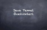 Java Temel Özellikleri - Onur Pişirir · Java Programlama Dili Java programlama dili şu anda dünyadaki en popüler programlama dillerinden biri haline gelmiştir. Java SUN bilgisayar