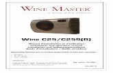 Wine C25/ C25S (R) - achatsenconfiance.com€¦ · G. UIDE D ' UTILISATION . WINE C25 / C25S(R) Page 3. Introduction . Vous venez d’acquérir un climatiseur WINEMASTER ® et nous