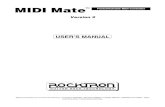 MIDI Mate Ž Footswitchable MIDI Controller · MIDI MateŽ Footswitchable MIDI Controller May be covered by one or more of the following: U.S.Patents #4538297, 4647876, 4696044, …