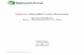 Hyperion 200L/200LV Laser-Illuminator - nathaniel.comL)(LV)_User_Manual... · Model H200(L)(LV) Hyperion Betriebsanweisungen 1 Einleitung Hyperion 200L/200LV ist eine leistungsstarke