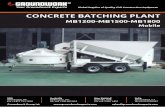 CONCRETE BATCHING PLANT - Groundwork Group · concrete batching plant mb1200-mb1500-mb1800 mobile.