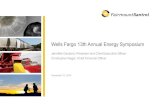 Wells Fargo 13th Annual Energy Symposium - …s2.q4cdn.com/301159931/files/doc_presentations/... · Wells Fargo 13th Annual Energy Symposium ... Proprietary product and process technologies