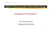 EECE416 Microcomputer Fundamentals & Design · `“blueprint and functional description of requirements and design implementations of a computer” `focusing on the way the CPU performs