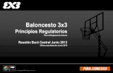 3x3 - International Basketball Federation (FIBA) - … Regulatory...2 Definiciones •3x3: es un juego de un sola canasta, con 3 jugadores (y 1 substituto) por equipo, incluyendo inter