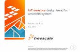 IoT sensors design trend for wearable system sensors design trend for wearable system Sep. 2015 ... •Sensor application type •Wearable system & Applications •MEMS devices and