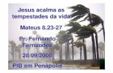 Jesus acalma as tempestades da vida - 1ª Igreja Batista ...pibpenapolis.com.br/adm/pdf/pdfs_18.pdflo, clamando: “Senhor, salva- ... dormindo, vs. 24. 9 O que fazer? ... Ele morreu