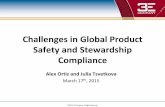 Challenges in Global Product Safety and …3ecompany.com/sites/default/files/3E-Roadshow-2015-Challenges-in...Challenges in Global Product Safety and Stewardship ... The remaining