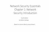 Network Security Essentials Chapter 1 - Heng … Security Essentials Chapter 1: Network Security Introduction Fourth Edition by William Stallings (Based on Lecture slides by Lawrie