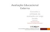 Avaliação Educacional Externa - Avalie Bahia · Avaliação Educacional Externa Conceito e utilidade da avaliação em larga escala. Palestrante: Túlio Silva de Paula Analista