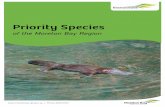 Priority Species of the Moreton Bay Region Introduction ˇˆ ˙ ˝ ˛˚ ˜ ˚ ˜ !˛˙ " # $% ˛ &’˜ " ( ) 5 How Were The Priority Species Identiﬁ ed? ˜ $*+ # ... The Moreton
