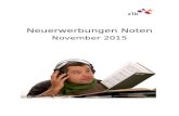 November 2015 - zlb.de · No 347/245 Stride & swing piano : the complete guide with CD! ; [Noten + CD] / by John Valerio. - 2003 . Neuerwerbungen Noten November 2015 10 Signatur Titel